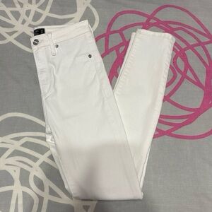 Abercrombie White Simone High-Rise Skinny Jeans